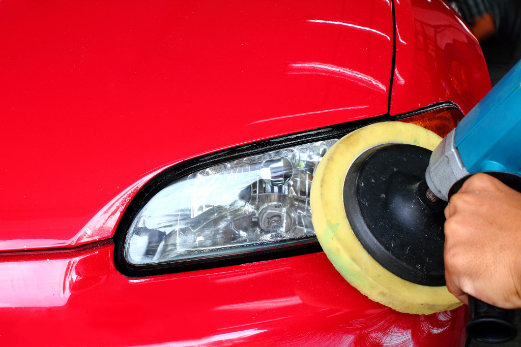 cleaning car exterior