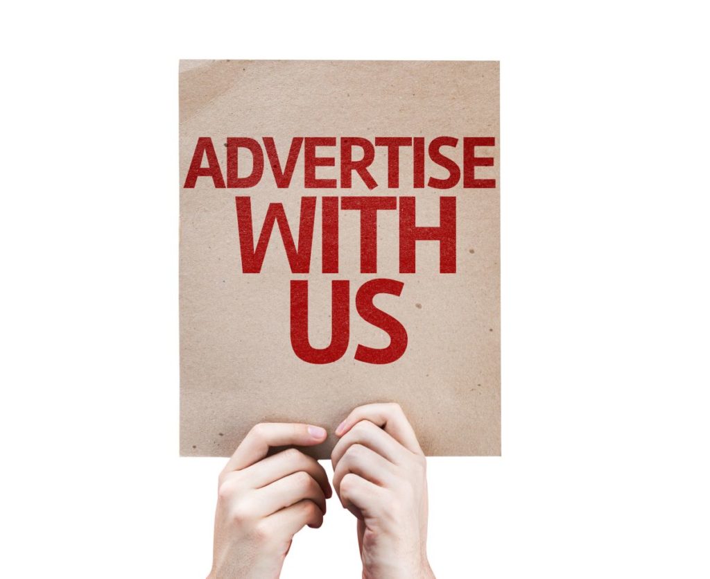 poster that says advertise with us