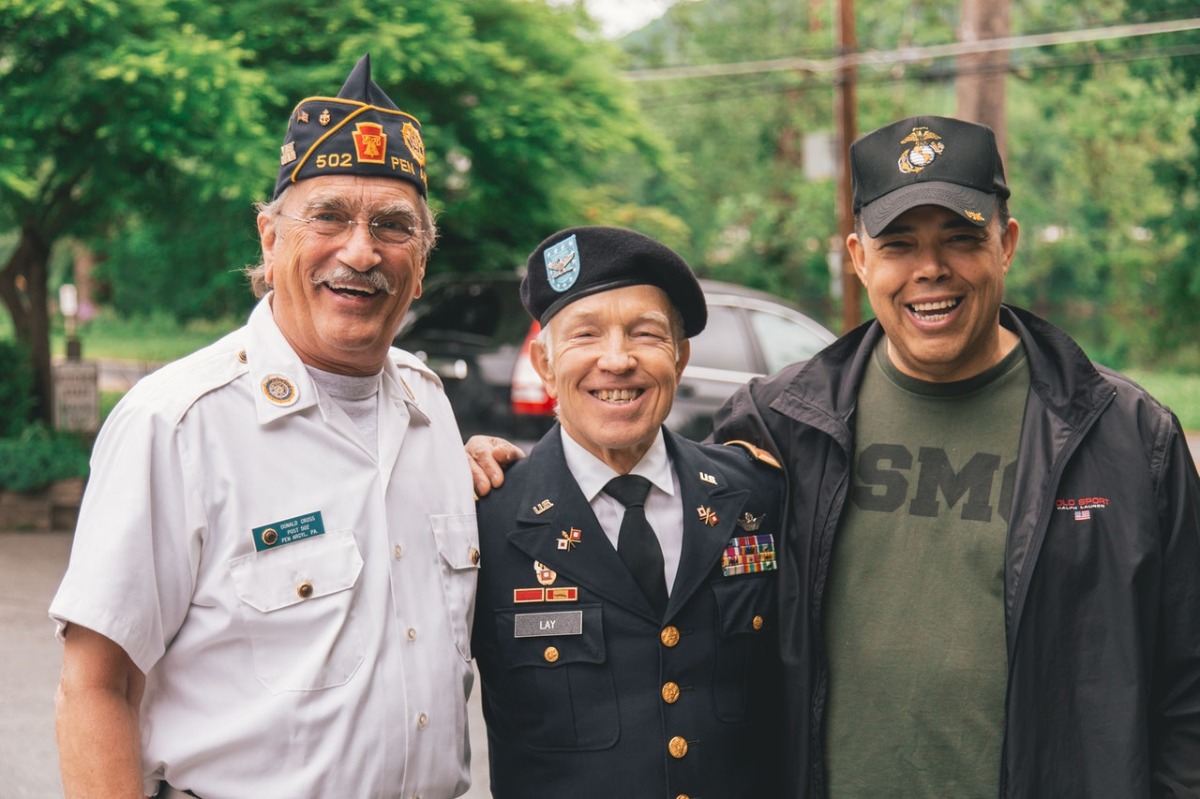 veterans smiling