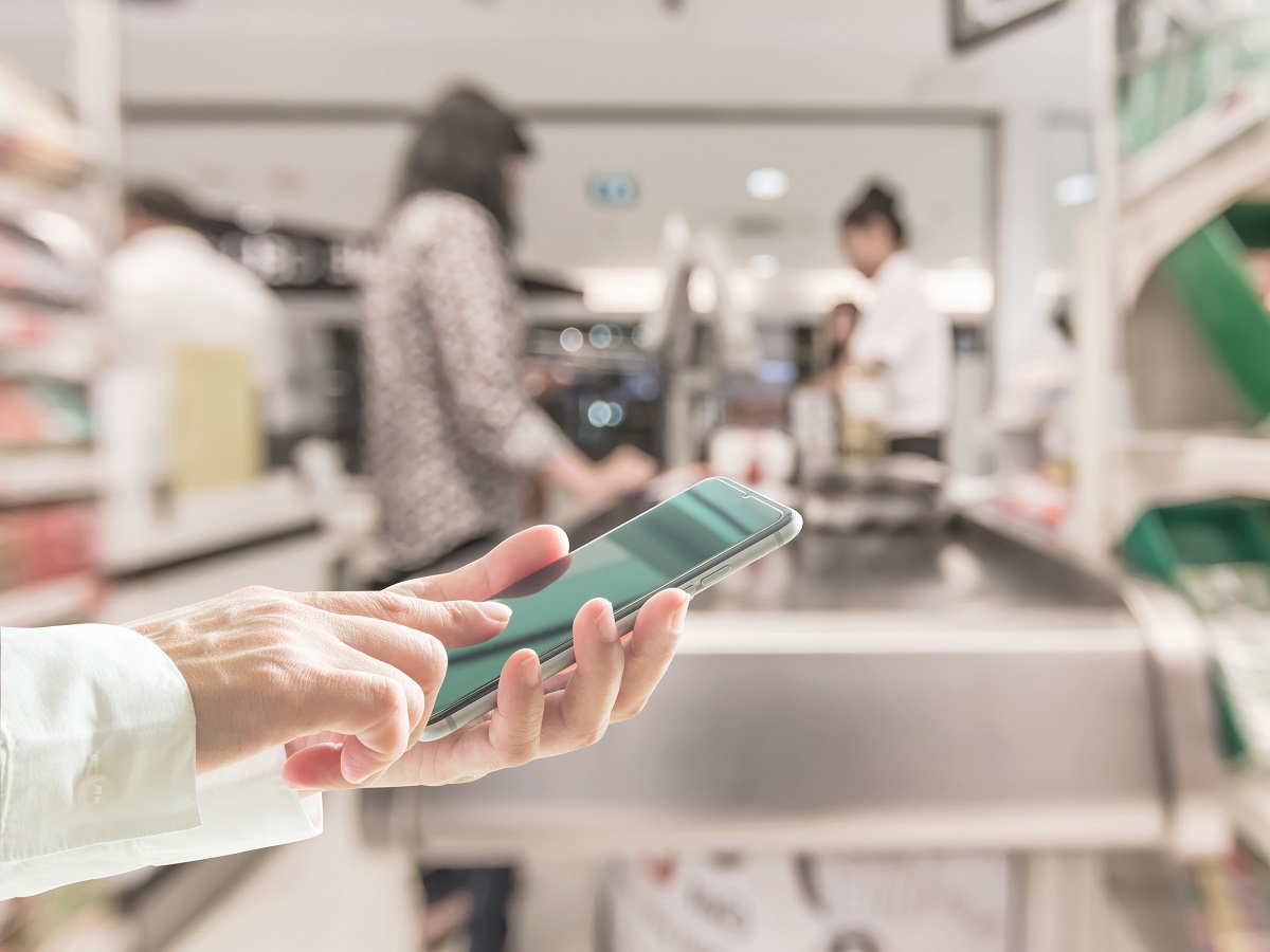 woman using a smart phone