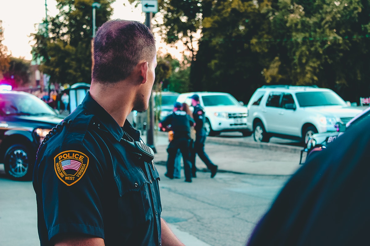 police officer at work