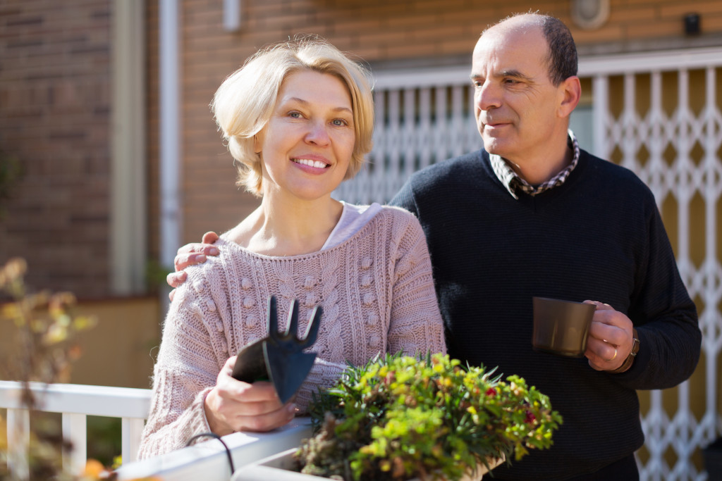 talking with neighbors